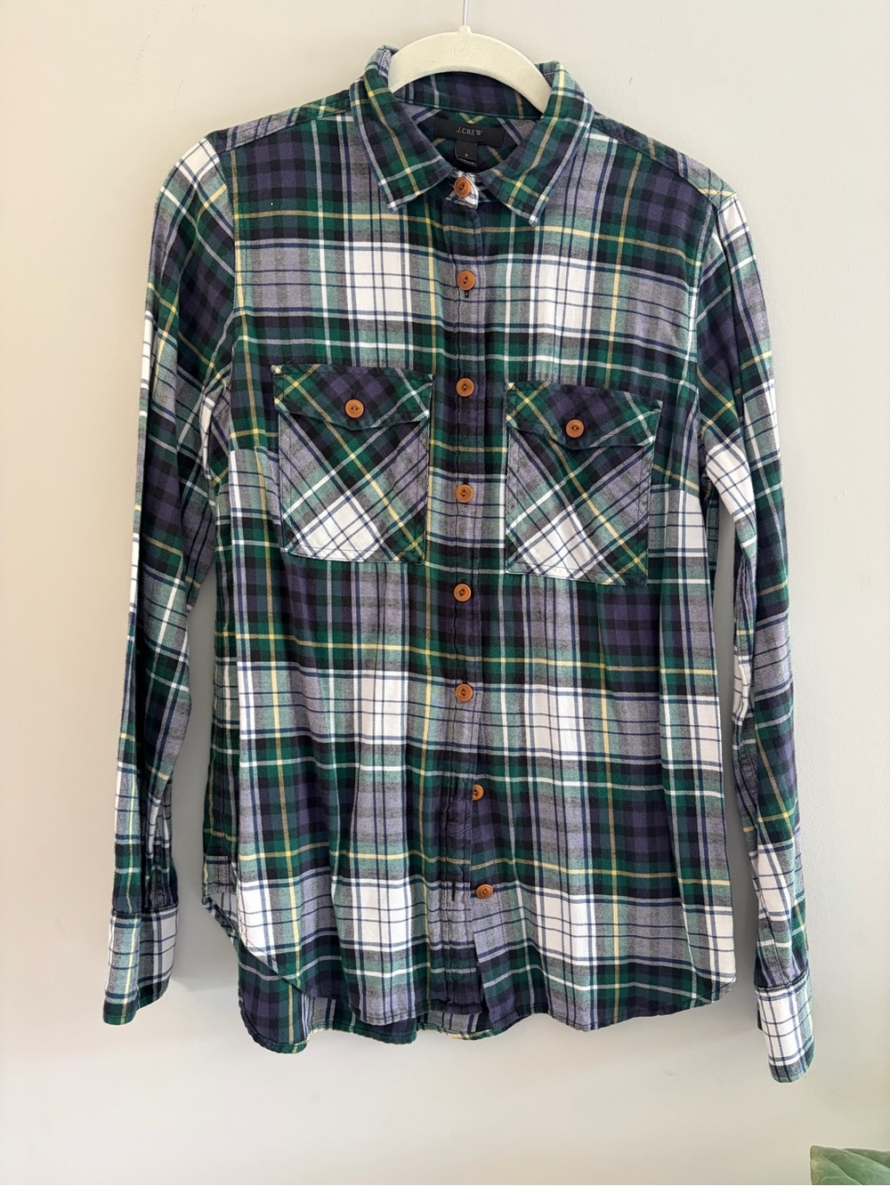 J. Crew plaid flannel shirt